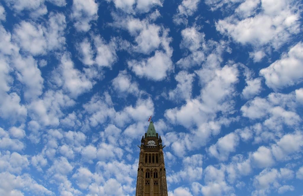 The Peace Tower is seen on Parliament Hill in Ottawa on November 5, 2013. The federal government continues to pay millions of dollars to a B.C. real estate developer over land riddled with unexploded landmines.