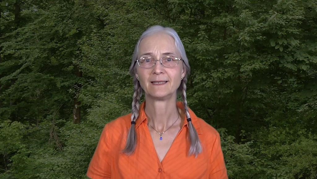 Monika Schaefer is shown in a 2016 YouTube video denying the Holocaust.