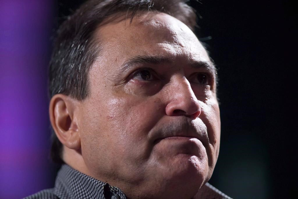 Assembly of First Nations National Chief Perry Bellegarde pauses while speaking to a delegate during the AFN annual general assembly, in Vancouver on Thursday, July 26, 2018. Bellegarde has recently expressed his concern over the coronavirus outbreak in northern Saskatchewan.