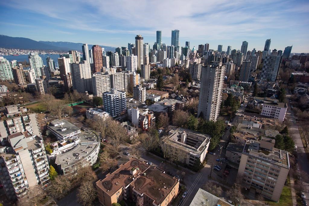 Condos and apartment buildings are seen in downtown Vancouver, B.C., on Thursday February 2, 2017.