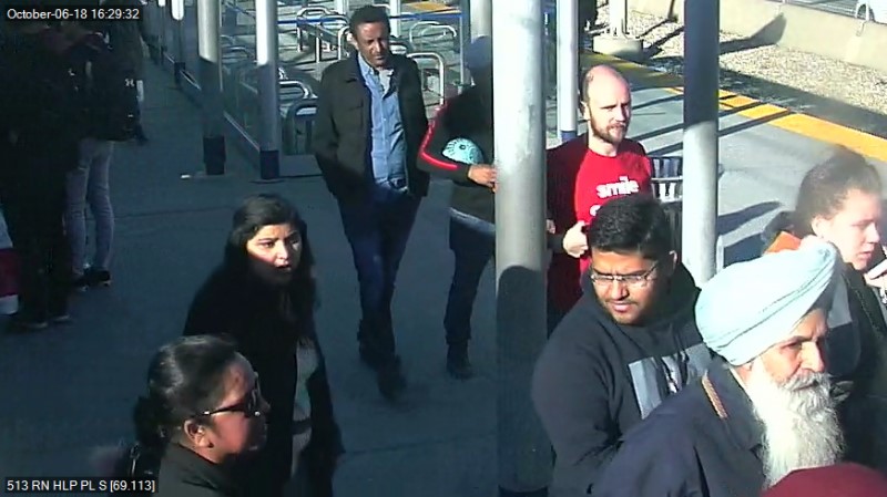 Calgary police released CCTV photos from a CTrain station in the hopes witnesses and the victim will come forward with information.