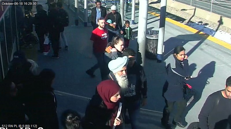 Calgary police released CCTV photos from a CTrain station in the hopes the victim and witnesses will come forward with information.