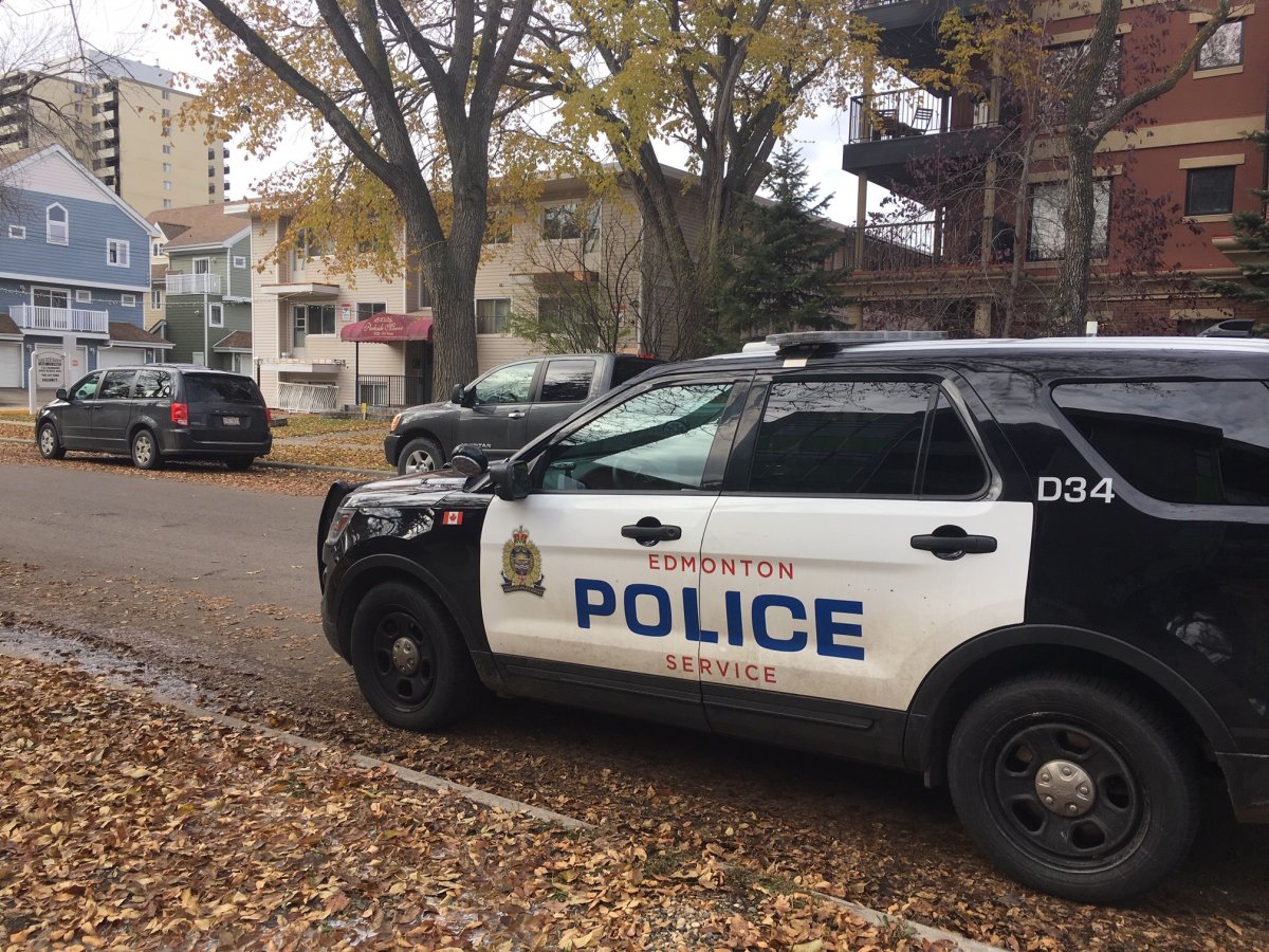 File: An Edmonton Police Service vehicle in fall.