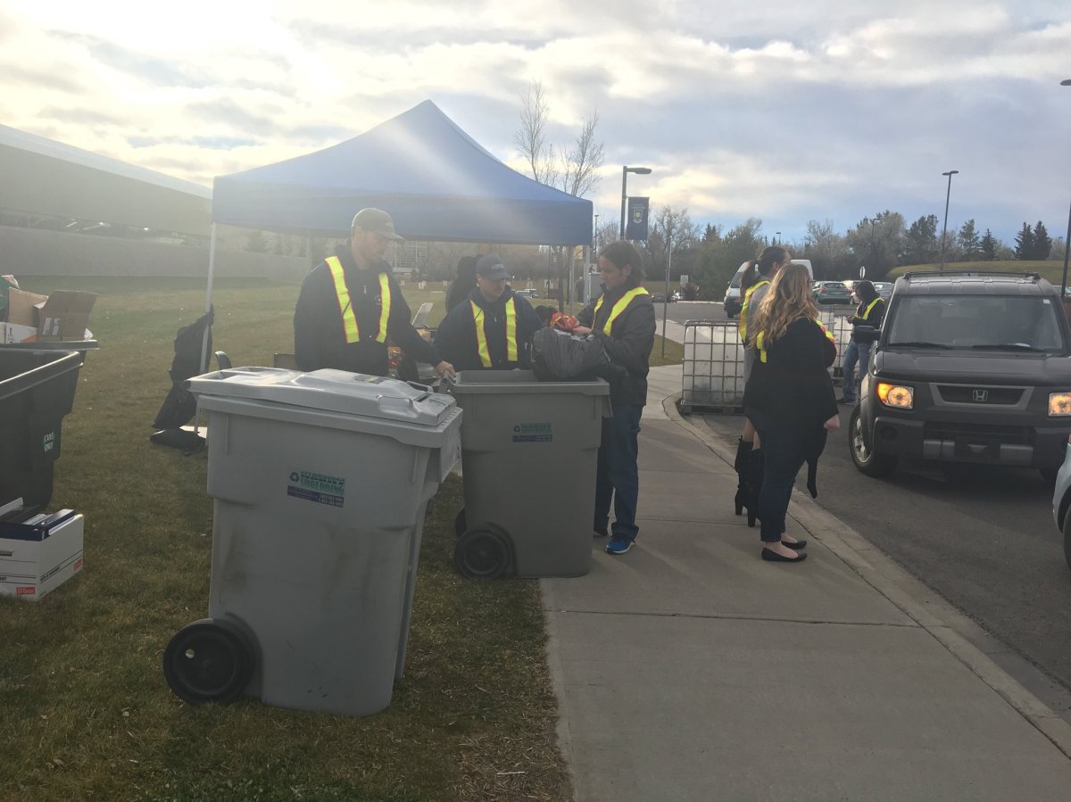 The University of Lethbridge held its annual free shredding event Monday morning. The team collected personal documents as well as computer hard drives in order to prevent against identity theft.
