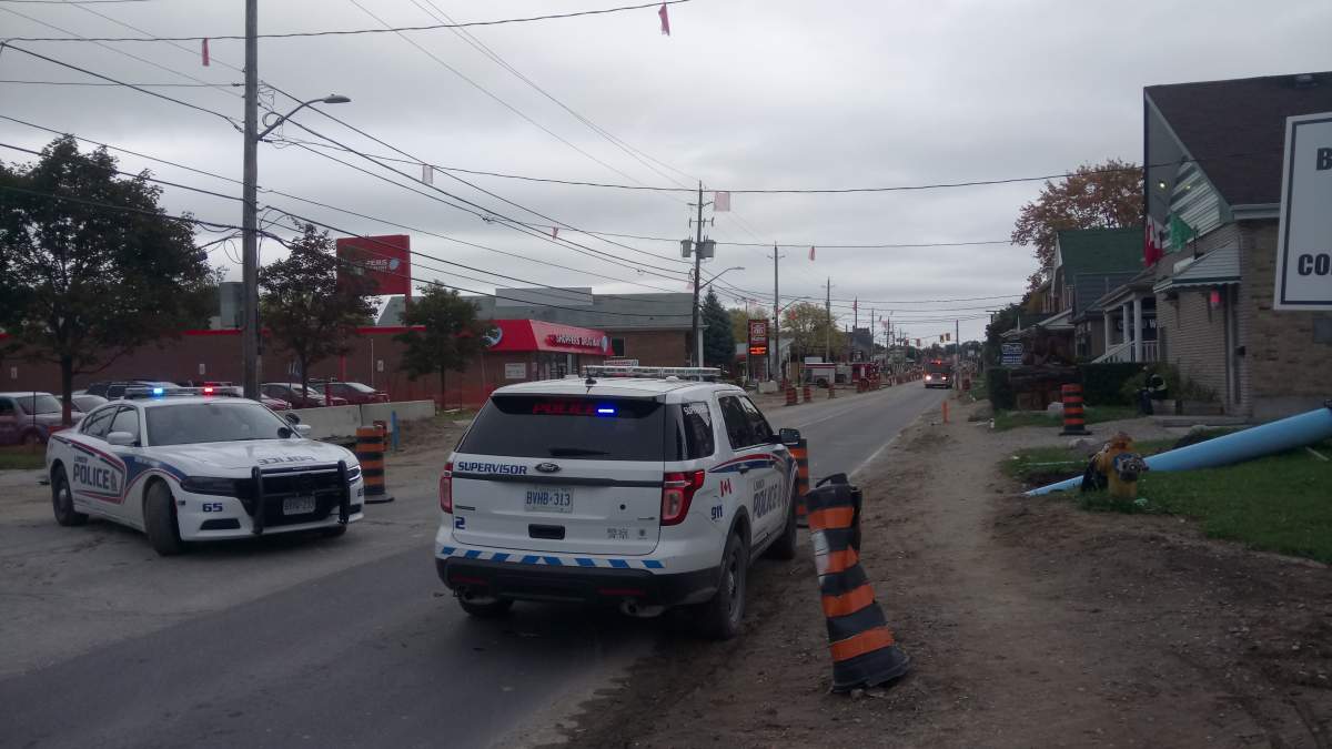 Hamilton Road between Egerton Street and Chelsey Avenue was closed Wednesday afternoon after a major gas leak.