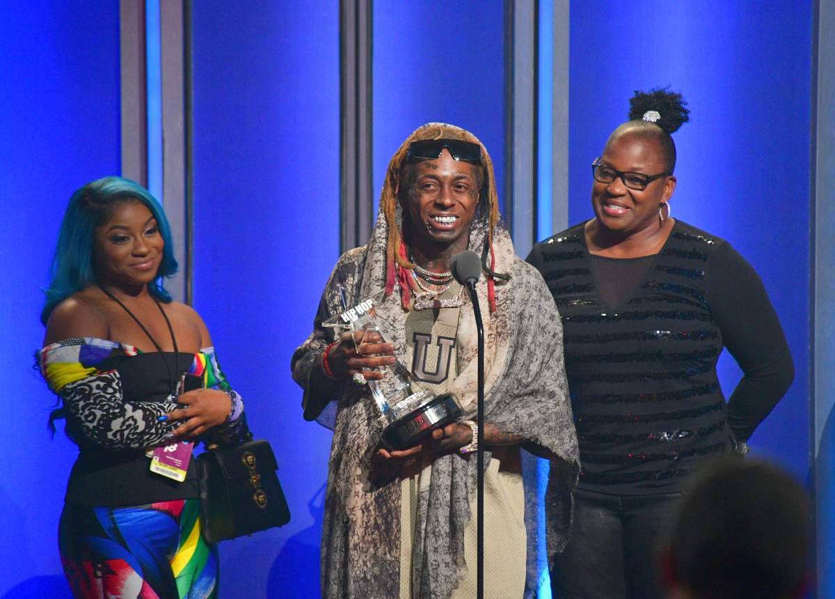 (L-R) Reginae Carter, Lil Wayne and Jacida Carter attend at the BET Hip Hop Awards 2018 on Oct. 6, 2018 in Miami Beach, Flor.