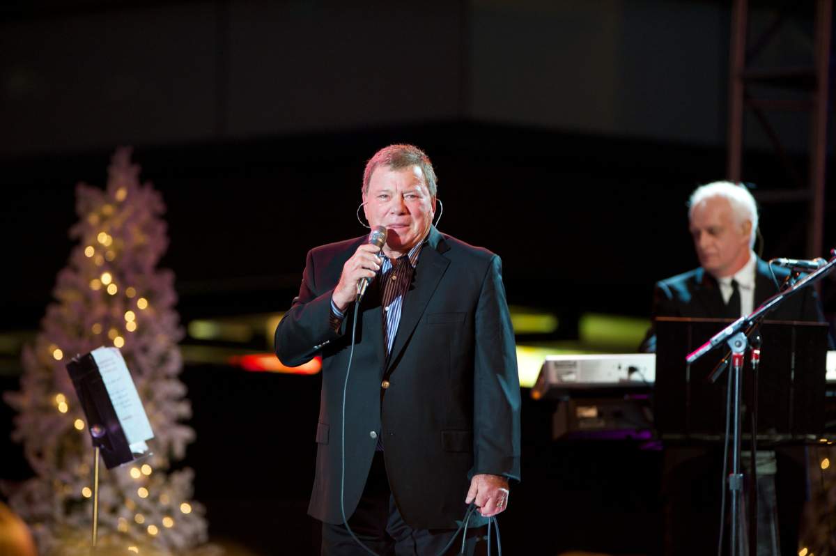 William Shatner performs at the Hollywood Christmas Parade on Dec. 1, 2013 in Hollywood, Calif.