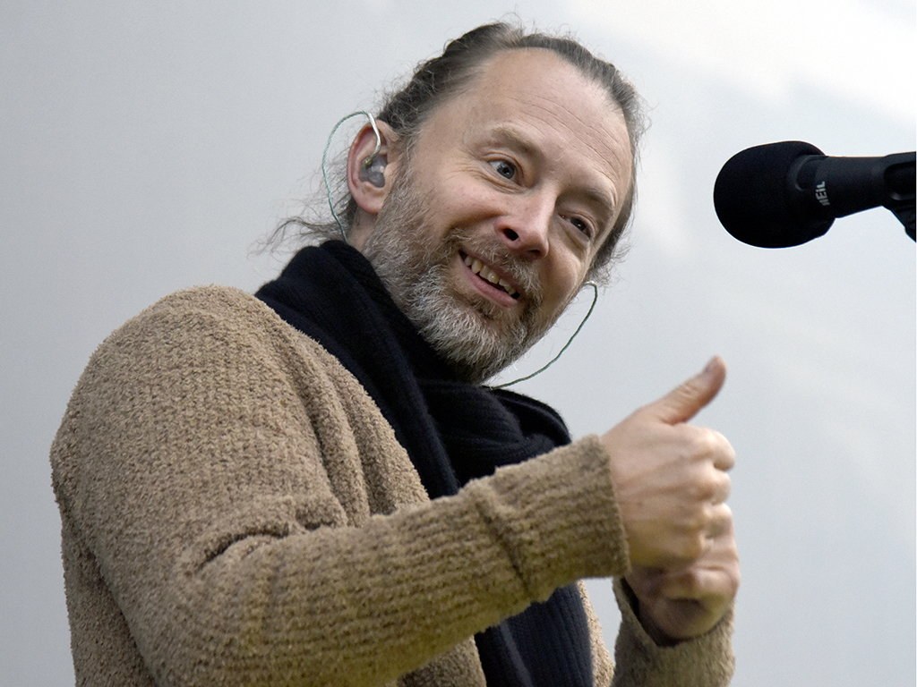 Thom Yorke of Radiohead performs in support of the band's 'A Moon Shaped Pool' release at The Greek Theatre on April 18, 2017 in Berkeley, Calif.  
