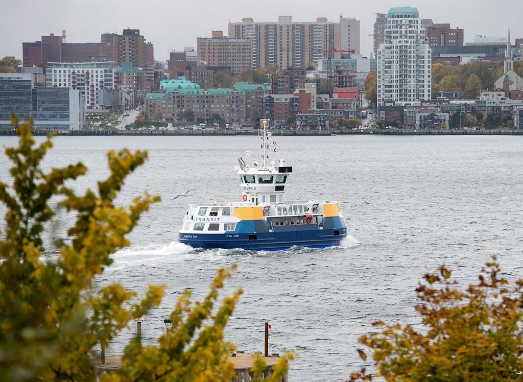 The newest Halifax Transit ferry, Rita Joe, crosses the harbour in Halifax on Thursday, Oct. 25, 2018. Rita Joe, a Mi'kmaq poet who spent her early childhood on a reserve at Whycocomagh on Cape Breton island and later attended the Shubenacadie Indian Residential School, was often referred to as the poet laureate of the Mi'kmaq people.