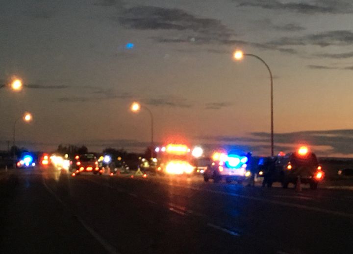 The RCMP is investigating after a multi-vehicle collision on Highway 5 south of Lethbridge sent at least one person to hospital on Thursday night.