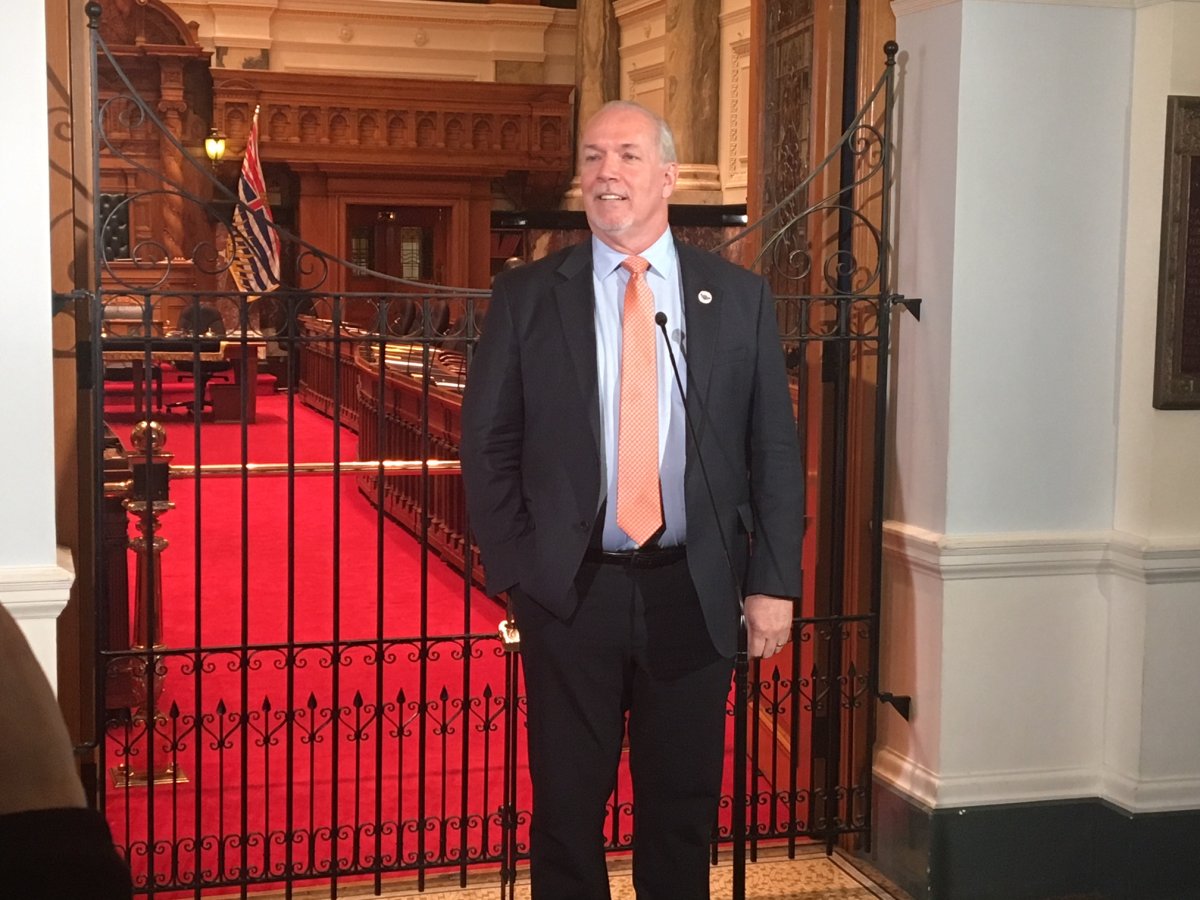 B.C. premier John Horgan says he is willing to debate B.C. Liberal leader Andrew Wilkinson on electoral reform. 