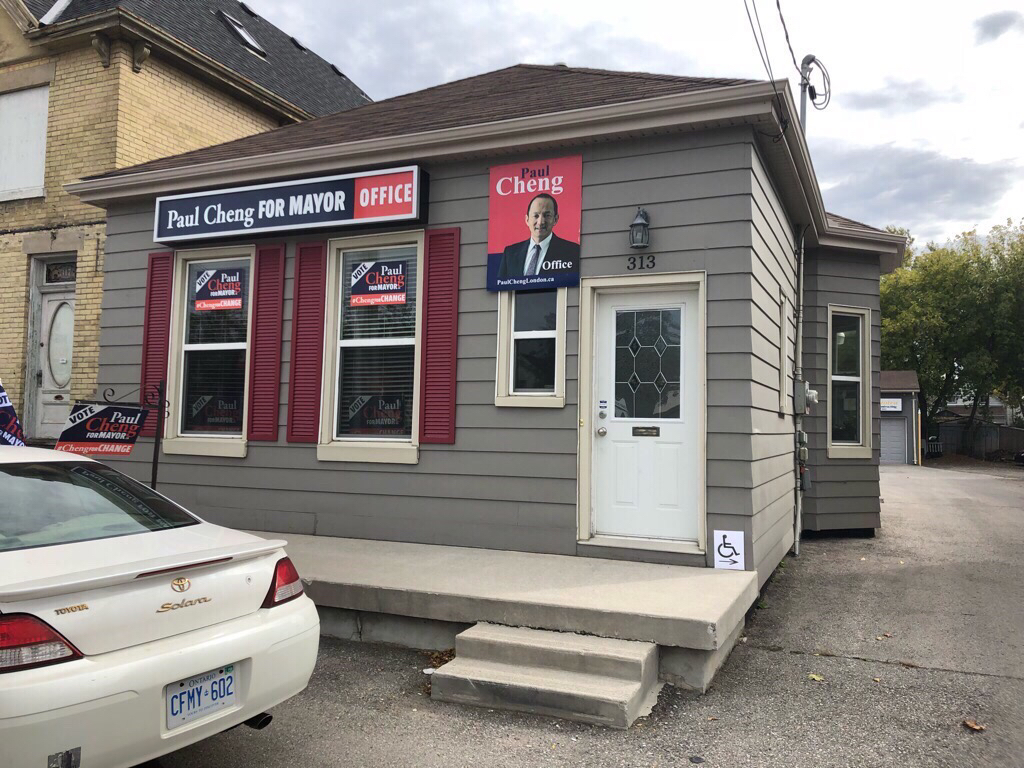 Paul Cheng held a snap news conference at his headquarters on Friday, October 19, 2018.