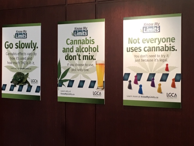 Messages as part of the “Know my Cannabis Limits” campaign.
