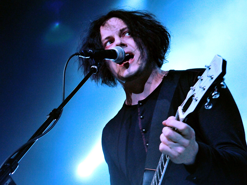 Jack White performs live on stage during a one-off solo concert in support of 'Blunderbuss' at the Kentish Town Forum on April 23, 2012, in London, England.  