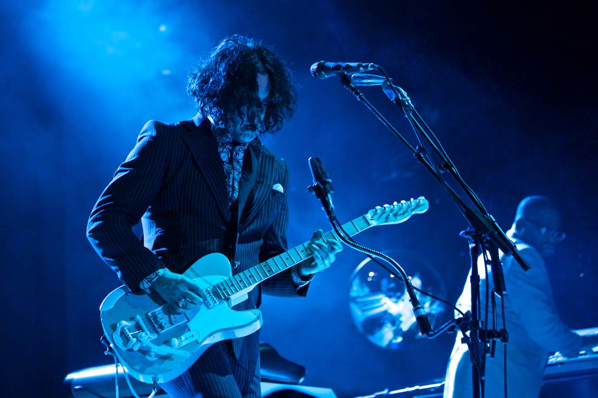 Jack White performs at the 2014 Bonnaroo Music Festival.