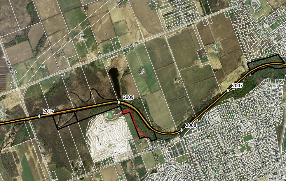 One of four bridges will be replaced on the Jackson Creek Trail in Peterborough.