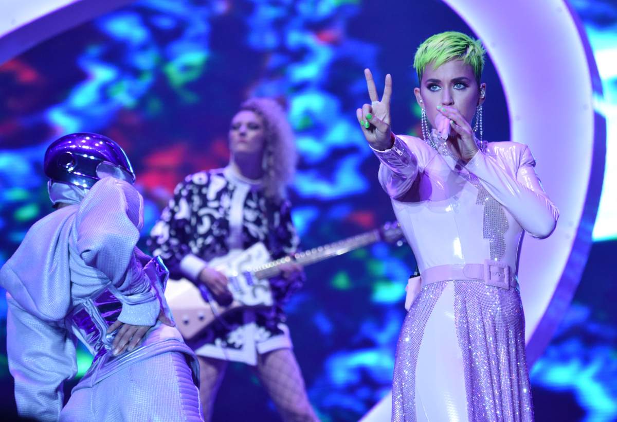 Katy Perry performs at the 2018 Kaaboo Del Mar Festival on Sept. 16, 2018, in Del Mar, Calif.