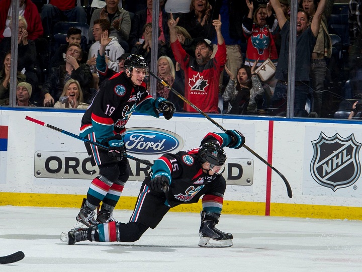 The Kelowna Rockets host the Prince George Cougars at Prospera Place this evening. Game time is 7:05 p.m.