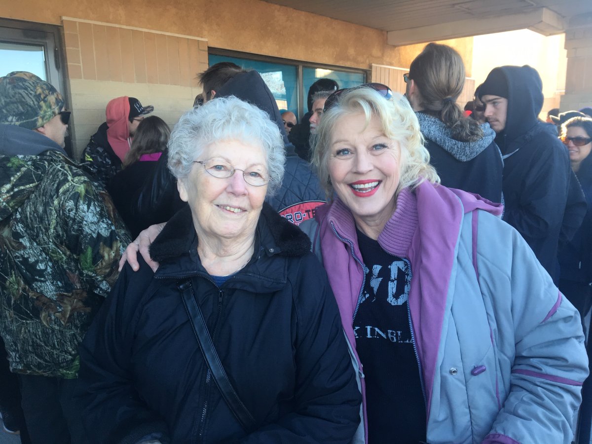 Kim Cayer, right, brought her mom, Joyce, to the opening of Delta 9's cannabis store.