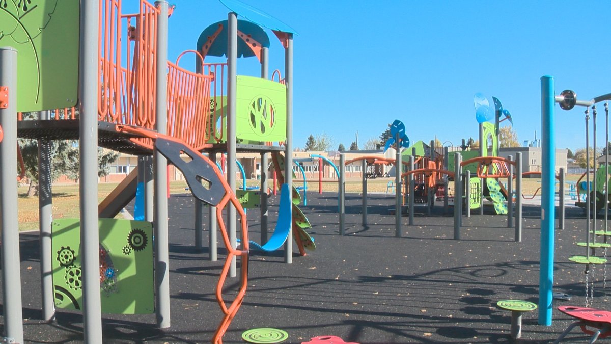 A much needed upgrade see's a  new playground at Lakeview Elementary School.