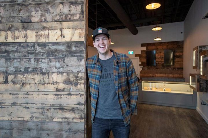 David Thomas, co-owner of Jimmy's Cannabis, which will be opening its doors to the public for the first time on Oct. 17, in Battleford, Sask., on Friday, Oct. 12, 2018.