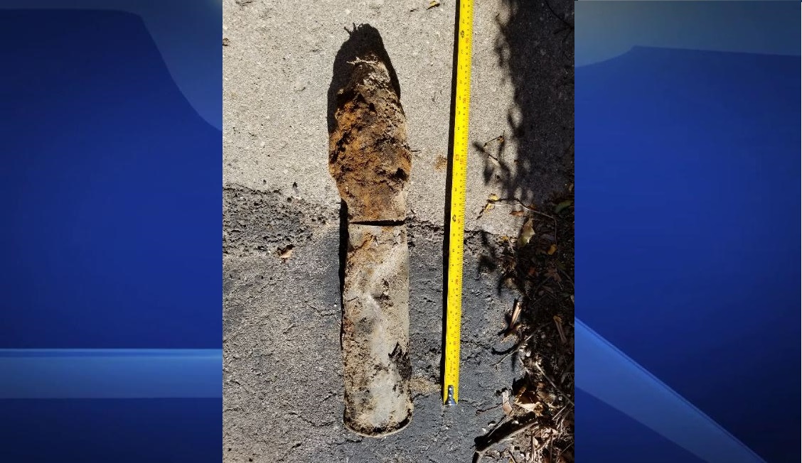 Police say a live artillery shell was found in the area of Highbury and Killaly avenues.