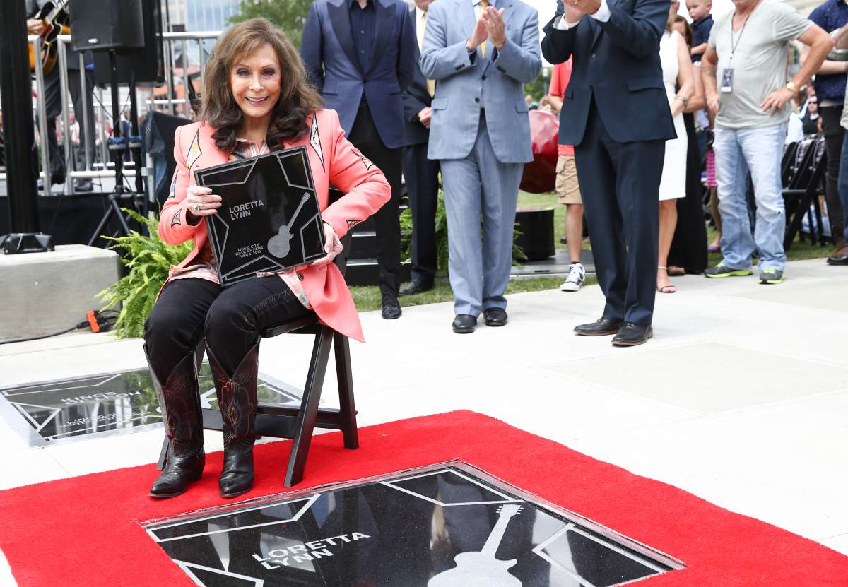 Loretta Lynn is Inducted into the Music City Walk of Fame at Nashville Music City Walk of Fame Park on June 4, 2015 in Nashville, Tenn.