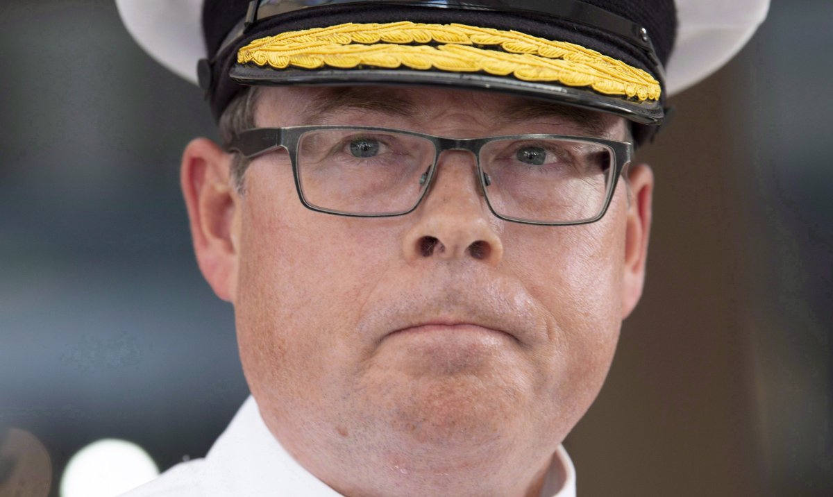 Vice-Admiral Mark Norman speaks with reporters following an appearance at court in Ottawa on September 4, 2018. Vice-Admiral Mark Norman's legal team is demanding the federal government release dozens of documents that officials have deemed cabinet secrets, but which Norman's lawyers say they need to properly defend their client in court. The request is detailed in a court filing from Norman's lawyers obtained by The Canadian Press, and represents the latest twist in what has already been a high-profile -- and highly politicized -- legal battle between the senior military officer and federal government.