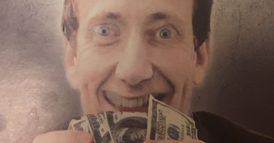 Matthew Lesser, a Jewish Democratic state Senate candidate in Connecticut, is depicted holding tightly to money in a Republican mailer.