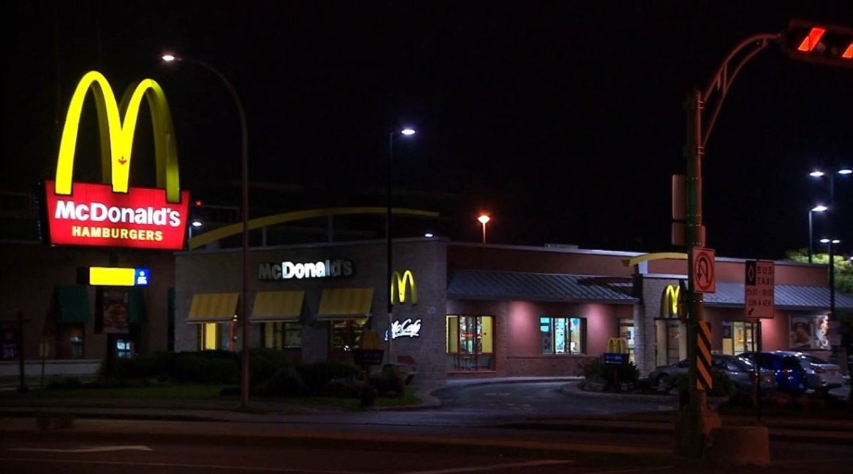 Police are investigating the stabbing of a 14-year-old girl at a McDonald's restaurant in Anjou.