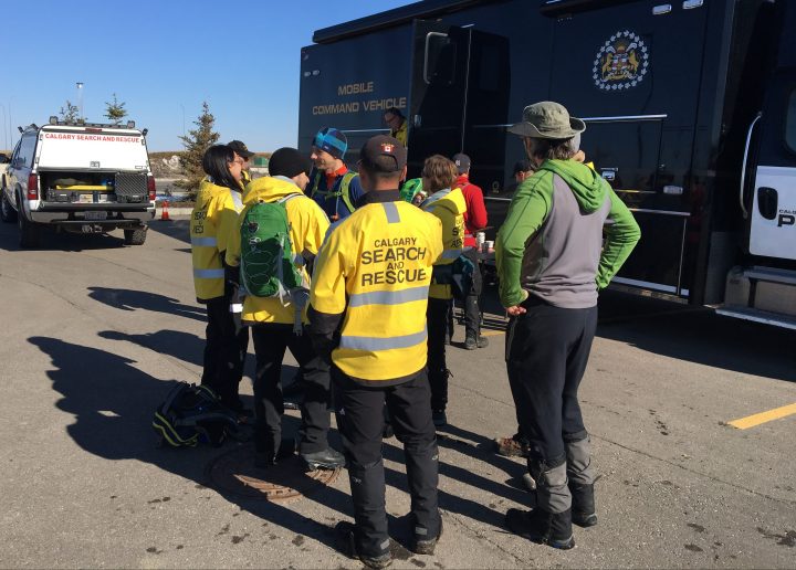 A mobile command post was set up near the East Hills Shopping Centre on Sunday morning.