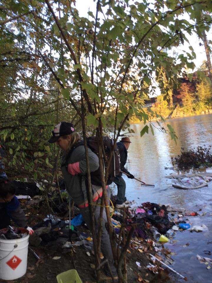 Volunteers clean up the Cowichan River on Oct. 11