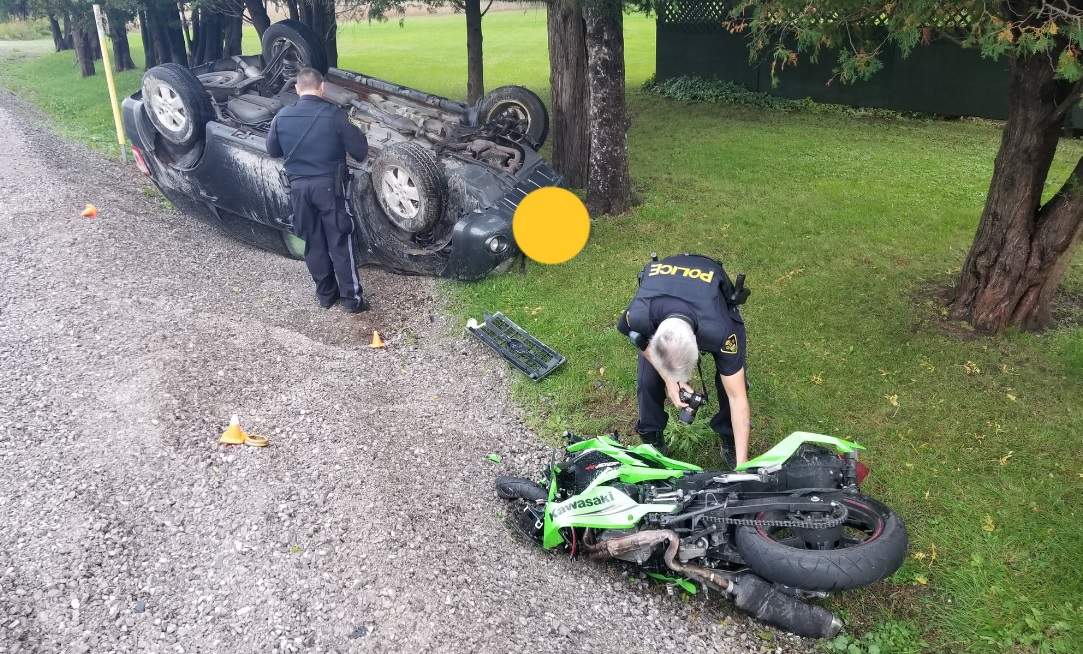 Police say a 38-year-old man from Tillsonburg is dead after an head-on crash with an SUV in Norfolk County Thursday morning.