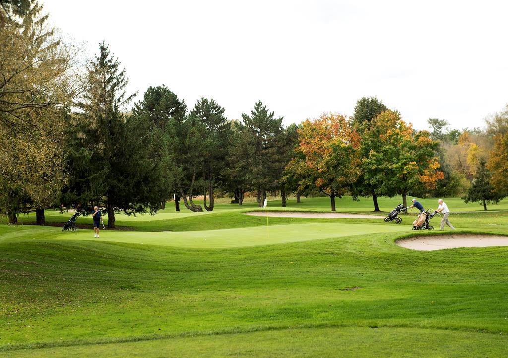 Golfers play at the City of Toronto's Scarlett Woods Golf Course on Thursday, Oct. 11, 2018.