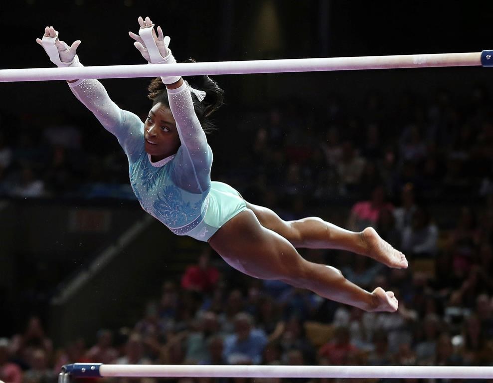 Simone Biles drops out of 2 more gymnastics finals at Tokyo Olympics