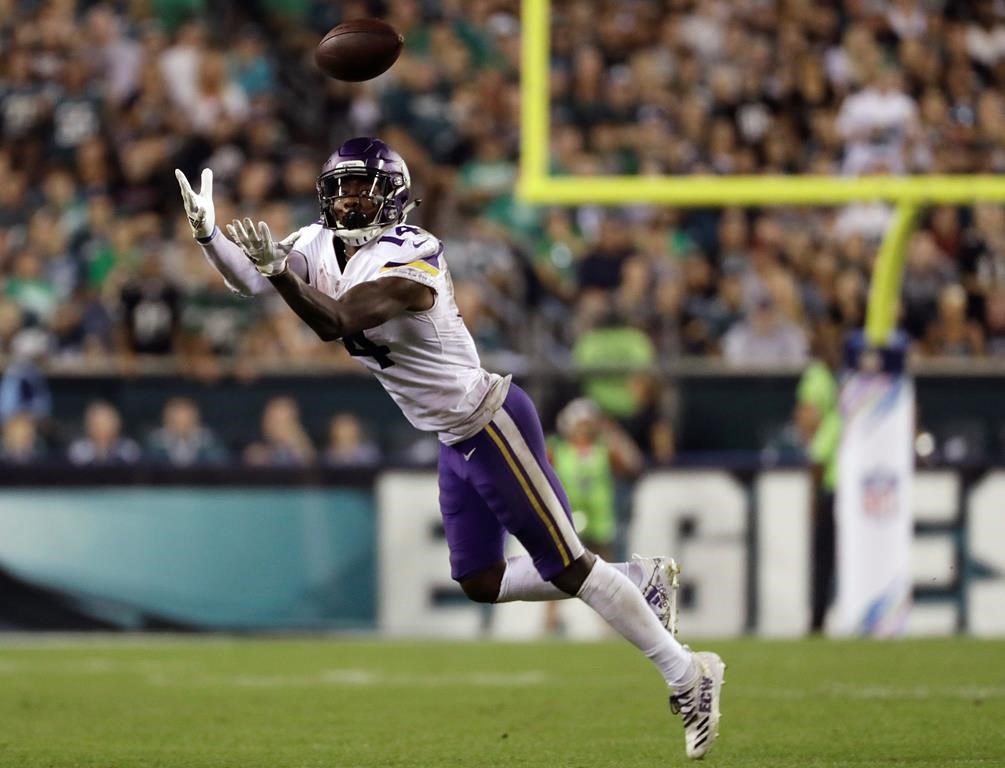 Receiver Stefon Diggs has joined the Buffalo Bills after being traded by the Minnesota Vikings.
