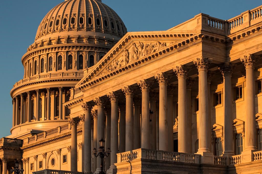 FILE - This Oct. 1, 2018, file photo, shows the Capitol at sunrise in Washington.