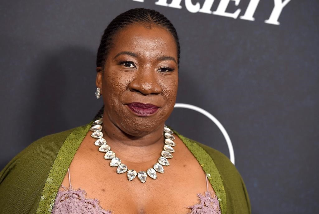 FILE - In this Oct. 12, 2018 file photo, #MeToo founder Tarana Burke arrives at Variety's Power of Women event in Beverly Hills, Calif. Eight groups across the nation have been awarded funding from the New York Women‚Äôs Foundation for their efforts to fight sexual violence. The groups in this first round of funding, chosen in consultation with Burke, are focused on underserved communities such as communities of color, immigrant communities and LGBTQ people. (Photo by Jordan Strauss/Invision/AP, File).