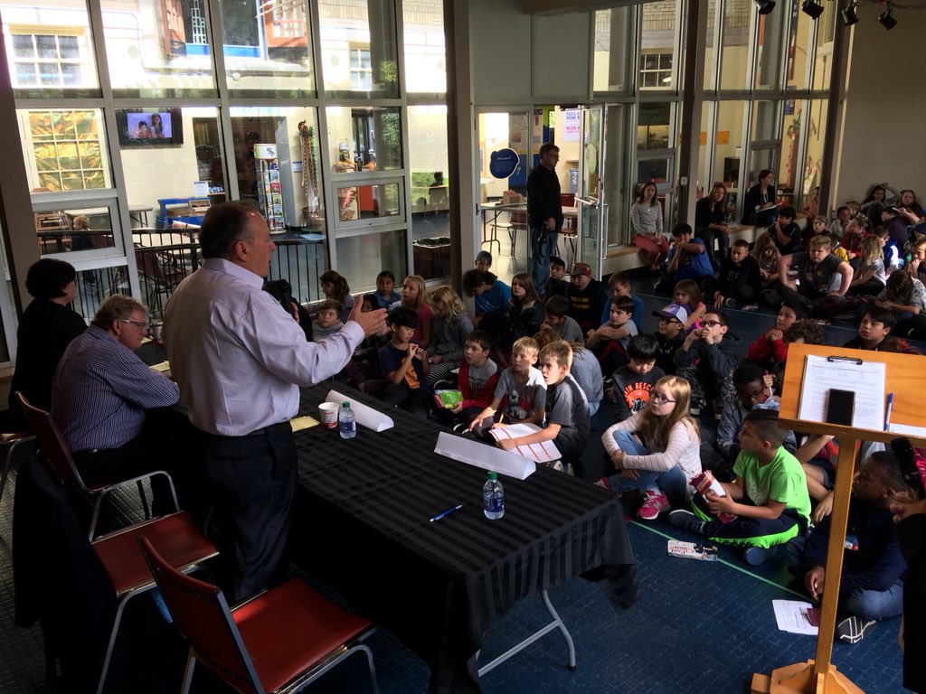 London mayoral candidate Paul Paolatto answers questions from students during an all-candidates meeting at the Children's Museum on Thursday, October 4, 2018.