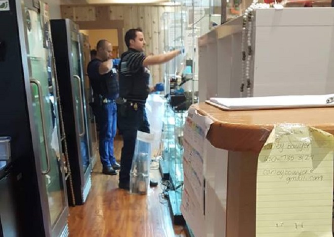 Police seize cannabis products from the Port Alberni location of Leaf Compassion Club.