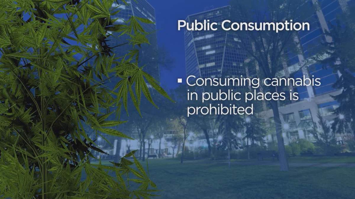 No one is allowed to smoke marijuana in a public place in Saskatchewan.