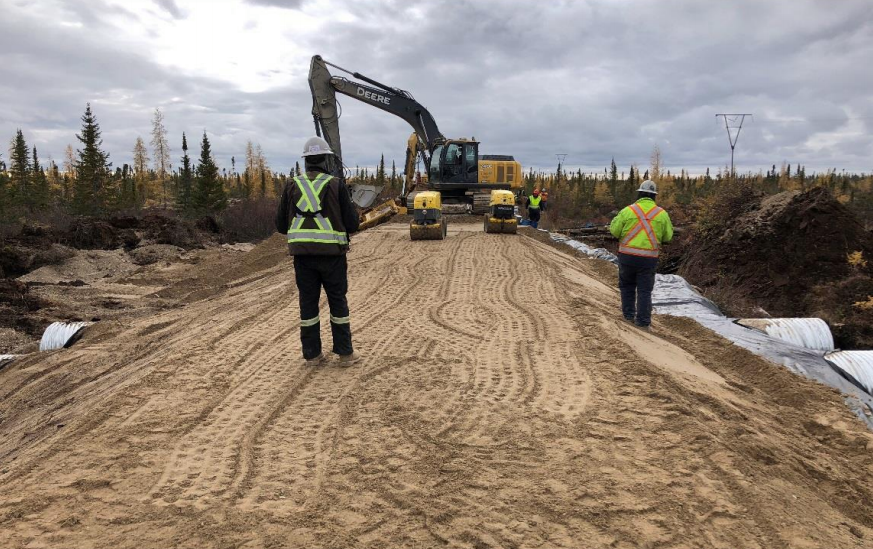 Rail work continues on the rail line to Churchill by Arctic Gateway.