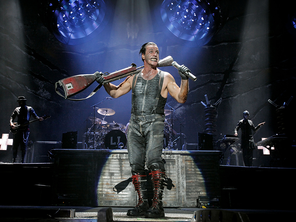 Rammstein frontman Till Lindemann at The Forum, in Inglewood, Calif. May 20, 2011. 