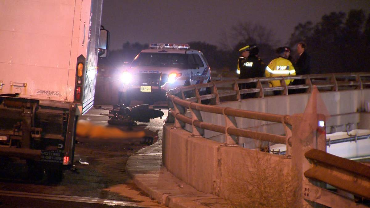 The Special Investigations Unit is looking into a fatal motorcycle collision on Hwy. 401 and Leslie Street on Oct. 28, 2019.
