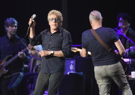 Roger Daltrey (L) und Pete Townshend von The Who treten während des 2017 Outside Lands Music and Arts Festival am Aug. 13, 2017 in San Francisco, Kalifornien.