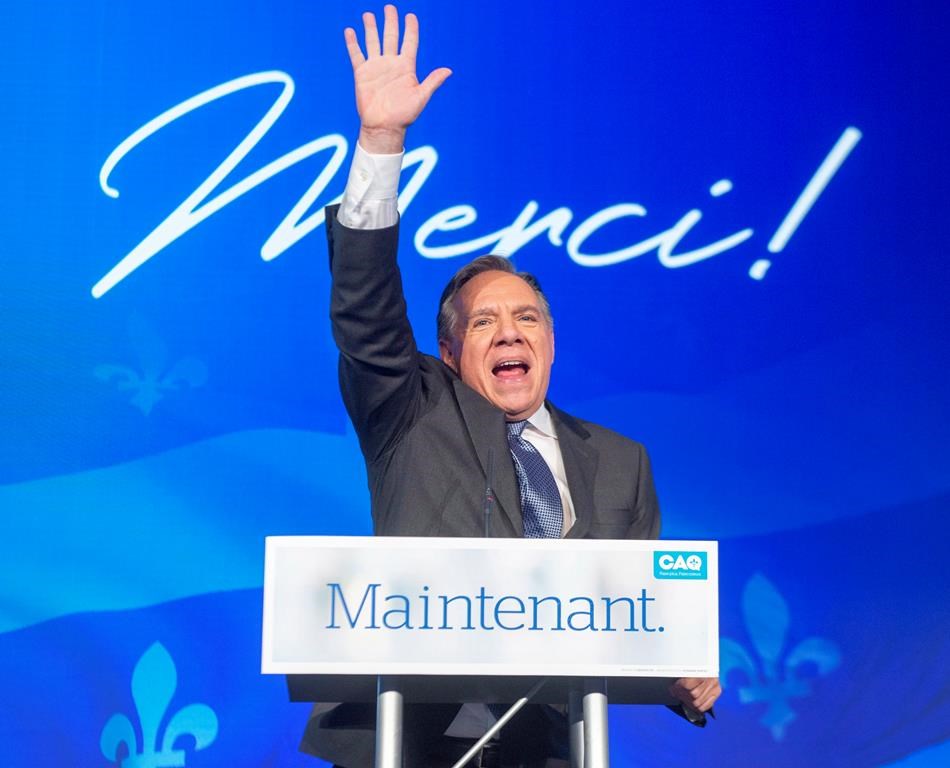 François Legault's Coalition Avenir Québec won the provincial election on Oct. 1, 2018.