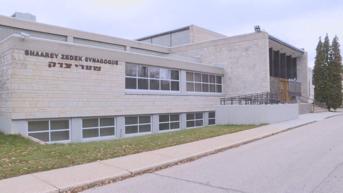 The Congregation Shaarey Zedek on Wellington Crescent.