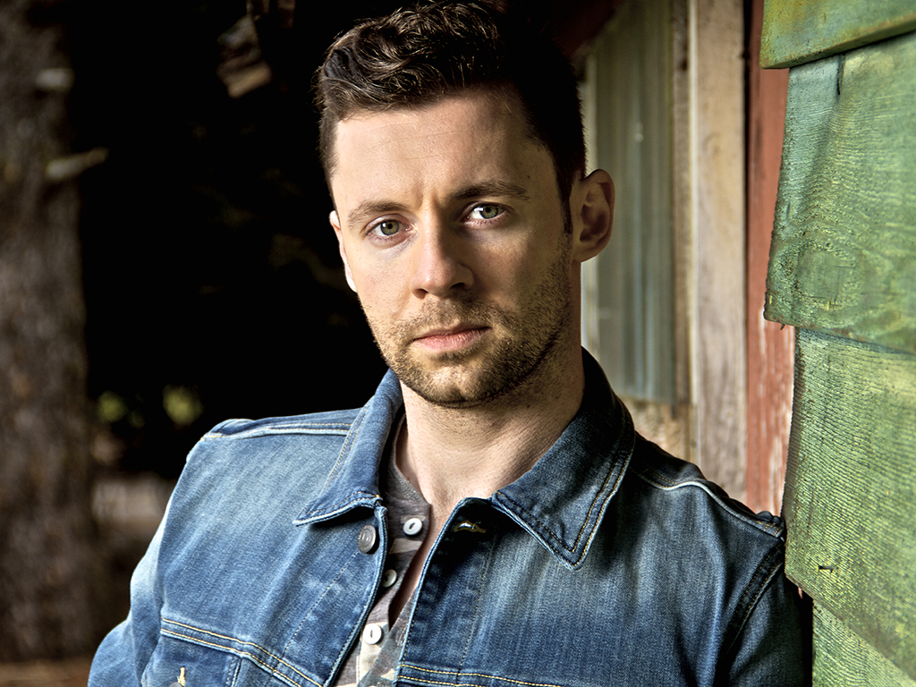 Canadian country musician, Shawn Austin, poses for a shoot.