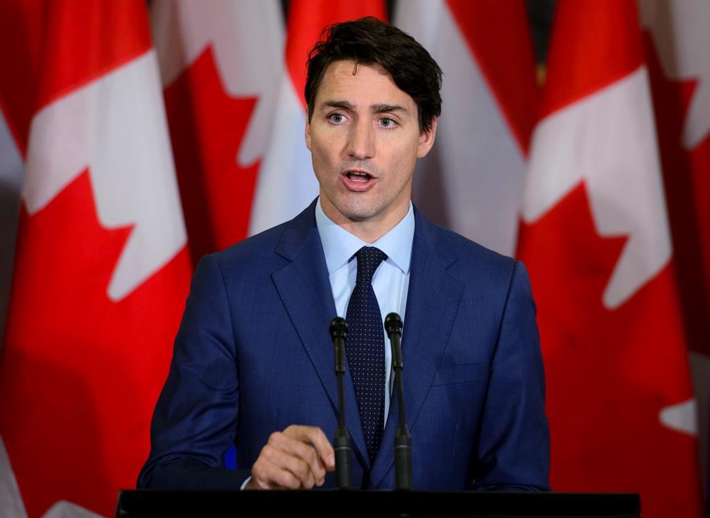 Prime Minister Justin Trudeau answers a question during a joint press conference with Prime Minister of the Netherlands Mark Rutte on Parliament Hill in Ottawa on Thursday, Oct. 25, 2018. THE CANADIAN PRESS/Sean Kilpatrick.