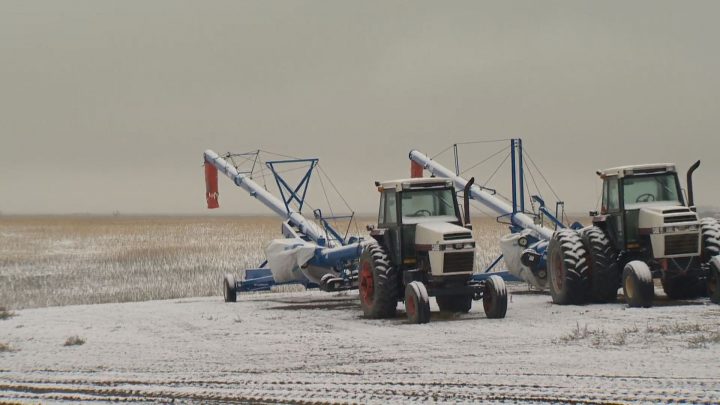 On the first day of October southern Saskatchewan woke up to a white blanket of snow covering the ground.